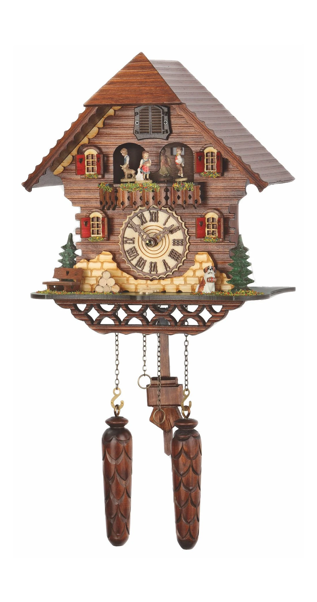 Quartz Cuckoo ClockBlack Forest House With Music, Turning Dancers TU 469 QMT HZZG 3 Quartz Cuckoo ClockBlack Forest House With Music, Turning Dancers TU 469 QMT HZZG