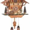 Quartz Cuckoo ClockBlack Forest House With Moving Mill Wheel And Clock Peddler, With Music TU 478 QM HZZG -Modern cuckoo clocks Store tu 478 qm hzzg
