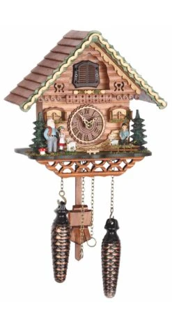 Quartz Cuckoo ClockSwiss House With Music TU 489 QM