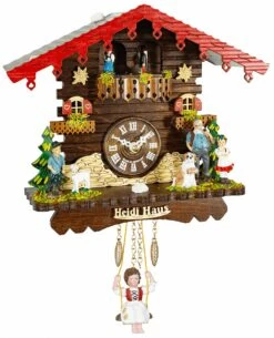 Black Forest Clock Swiss House, Permanent Turning DancersTU 505 SQ