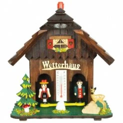 German BlackForest Weather House TU 73 Dunkel