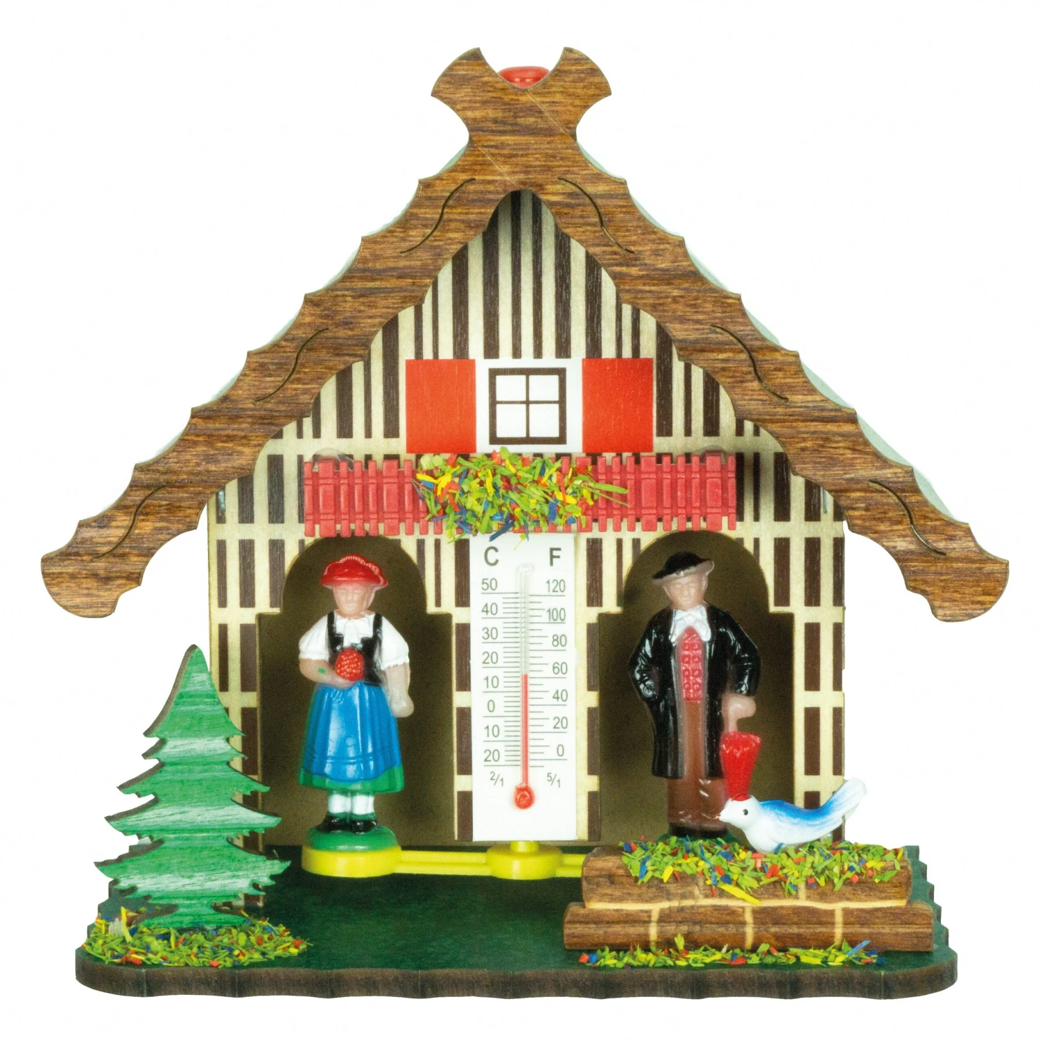 German Black Forest Weather House TU 803 3 German Black Forest Weather House TU 803