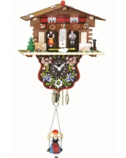 Black Forest Clock Swiss House Weather House TU 807 S