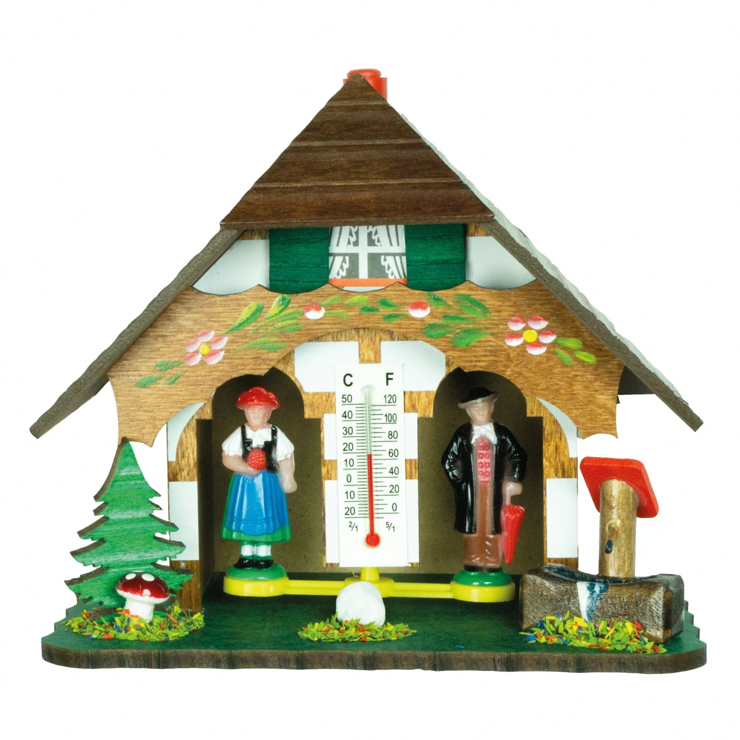 German Black Forest Weather House TU 817 3 German Black Forest Weather House TU 817