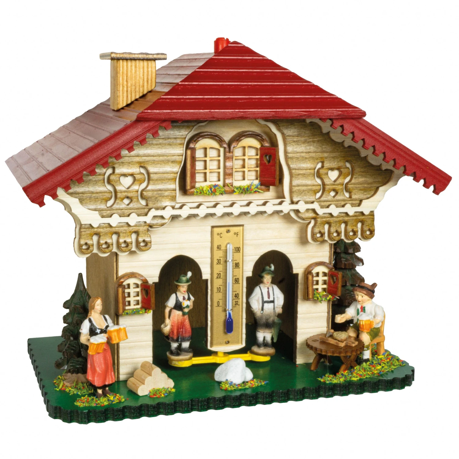 German Black Forest Weather House TU 829 3 German Black Forest Weather House TU 829