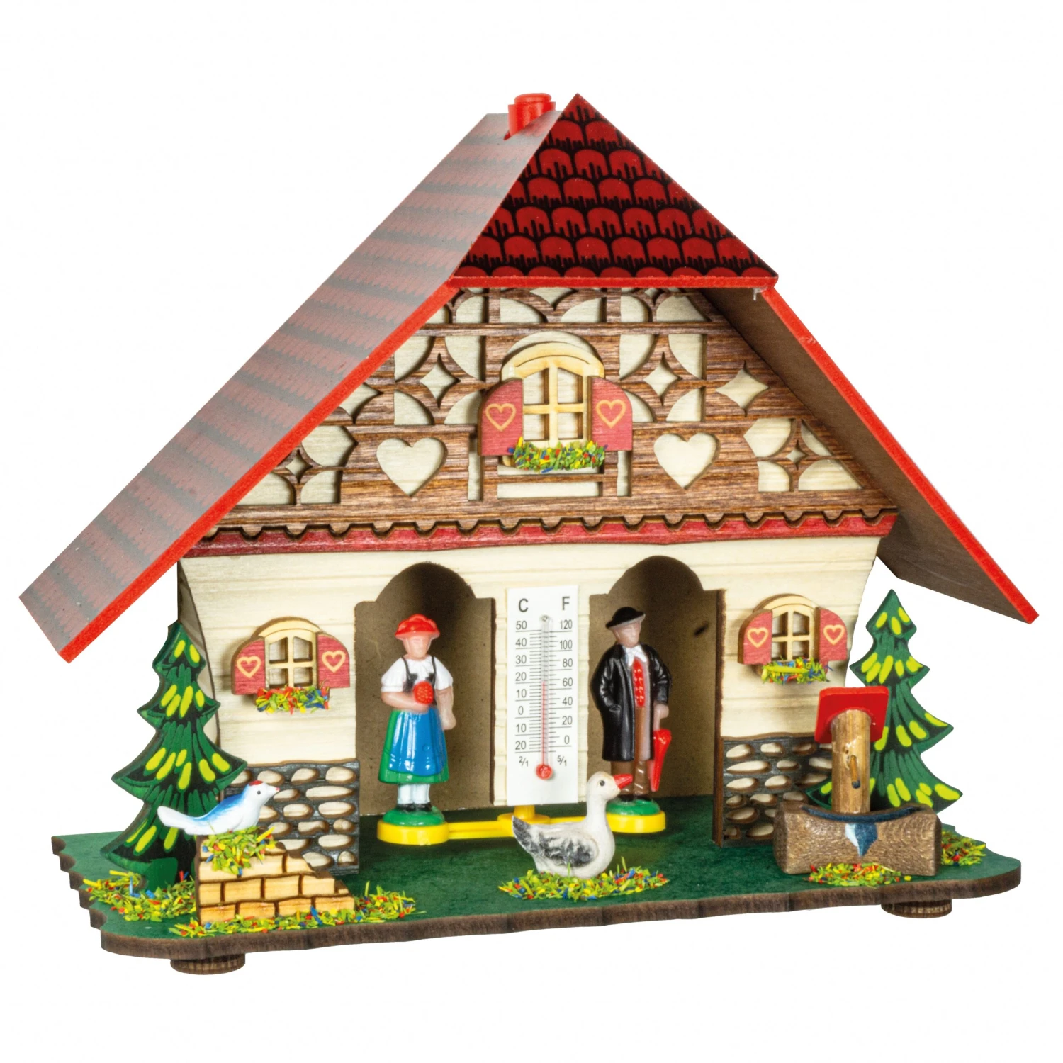 German Black Forest Weather House TU 847 3 German Black Forest Weather House TU 847