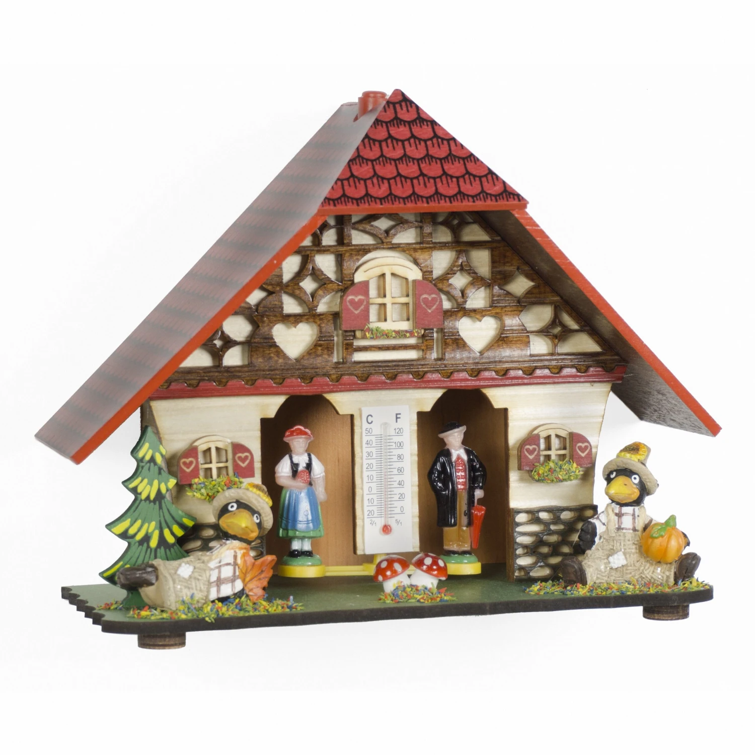 German Black Forest Weather House TU 859 3 German Black Forest Weather House TU 859