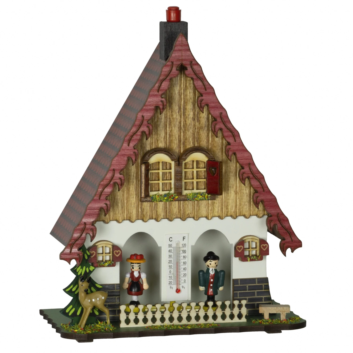 German Black Forest Weather House TU 864 3 German Black Forest Weather House TU 864