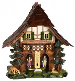 German Black Forest Weather House With Wooden Figures TU 865