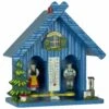 German Black Forest Weather House Blue TU 894 Blau -Modern cuckoo clocks Store tu 894 blau