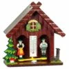 German Black Forest Weather House Red TU 894 Rot -Modern cuckoo clocks Store tu 894 rot