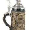 German Beer Stein Pewter Deutschland Eagle Stein 0.5 Liter Tankard, Beer Mug ZO 1403/5013