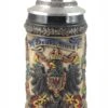 German Beer Stein Pewter Deutschland Eagle Stein 0.5 Liter Tankard, Beer Mug ZO 1403/906 -Modern cuckoo clocks Store zo 1403 906