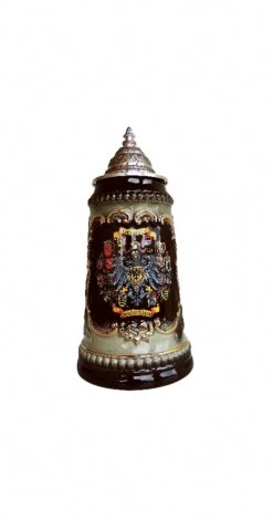 German Beer Stein German With State Coat Of Arms Stein 0.5 Liter Tankard, Beer Mug ZO 1573S6011