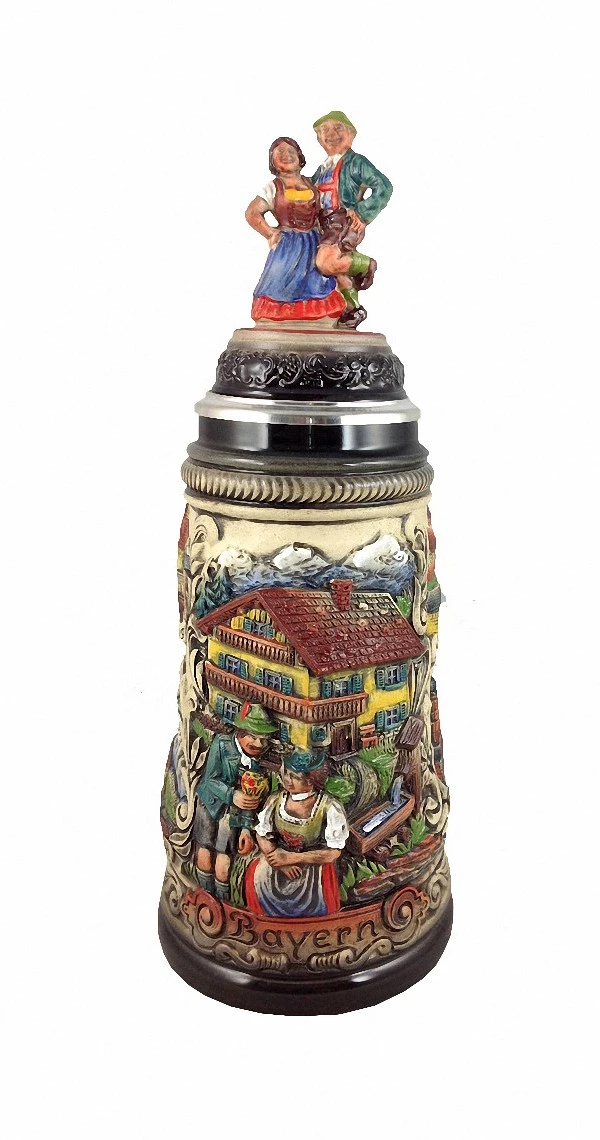German Beer Stein Bavaria Panorama Stein 0.5 Liter Tankard, Beer Mug ZO 1747/9013 3 German Beer Stein Bavaria Panorama Stein 0.5 Liter Tankard, Beer Mug ZO 1747/9013