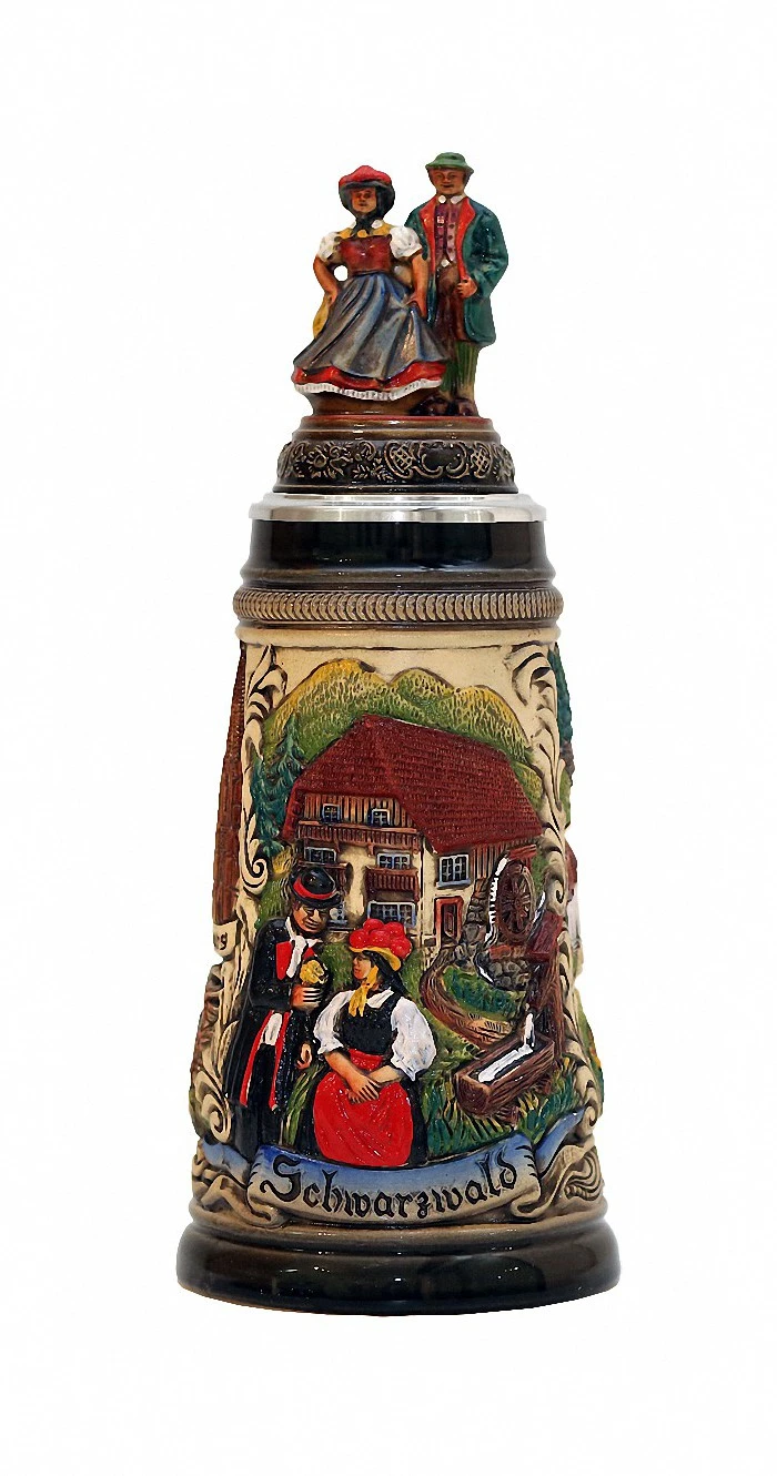 German Beer Stein Black Forest Panorama Stein 0.5 Liter Tankard, Beer Mug ZO 1749/9013 3 German Beer Stein Black Forest Panorama Stein 0.5 Liter Tankard, Beer Mug ZO 1749/9013