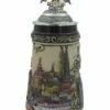 German Beer Stein Regensburg 0.5 Liter Tankard, Black, With Ptd. Pewter Lid, Beer Mug ZO 1769/9013 2 German Beer Stein Regensburg 0.5 Liter Tankard, Black, With Ptd. Pewter Lid, Beer Mug ZO 1769/9013 -Modern cuckoo clocks Store zo 1769 9013