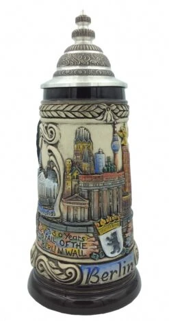German Beer Stein Berlin Panorama Stein 0.5 Liter Tankard, Beer Mug ZO 1844/906