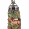 German Beer Stein Relief Stein Wildlife 0.5 Liter Tankard, Beer Mug ZO 1903/9013 1 German Beer Stein Relief Stein Wildlife 0.5 Liter Tankard, Beer Mug ZO 1903/9013 -Modern cuckoo clocks Store zo 1903 9013