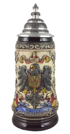 German Beer Stein Germany With State Coat Of Arms Stein 0.5 Liter Tankard, Beer Mug ZO 1939/906
