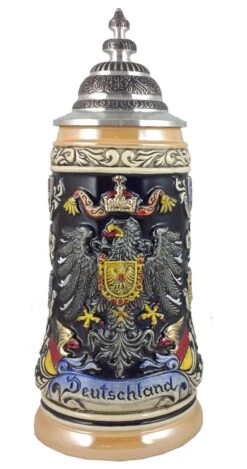 German Beer Stein German With State Coat Of Arms Stein 0.5 Liter Tankard, Beer Mug ZO 1939/996